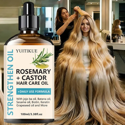 Rosemary + Castor Strengthening Hair Oil