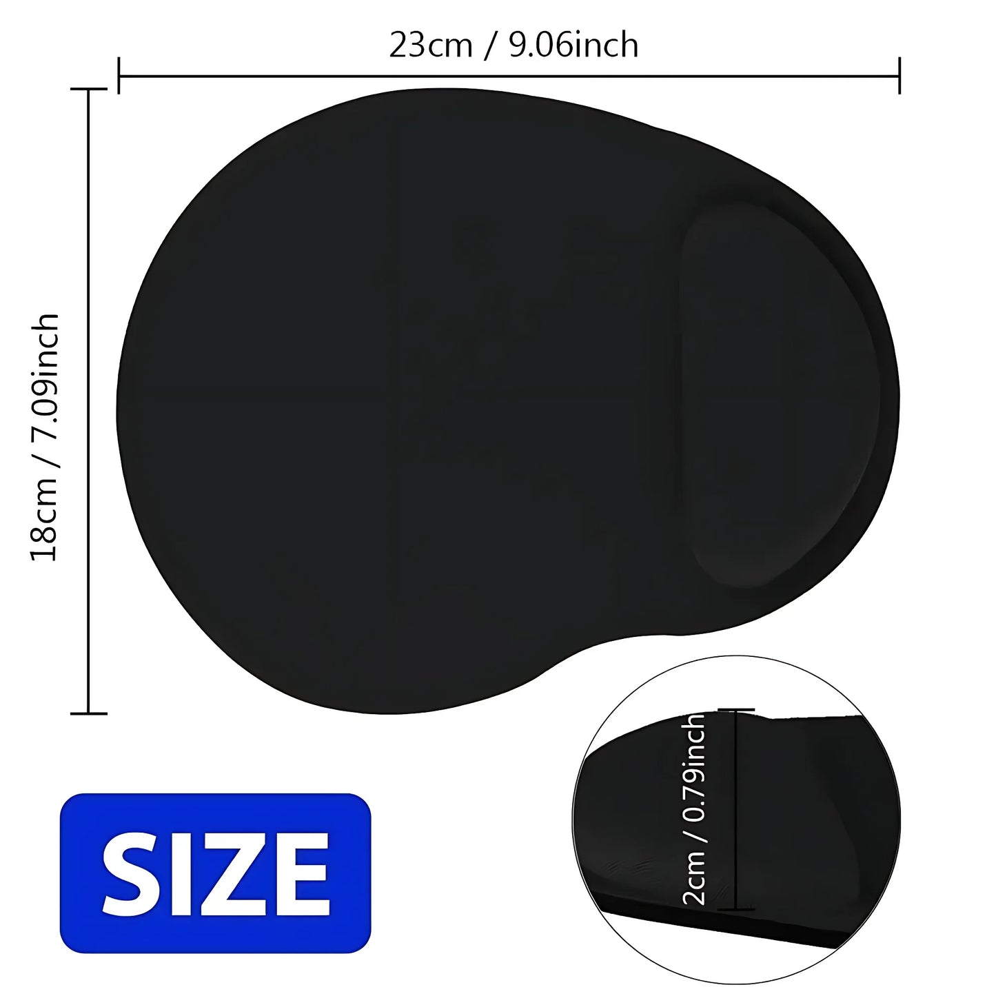 Ergonomic Wrist-Rest Mouse Pad