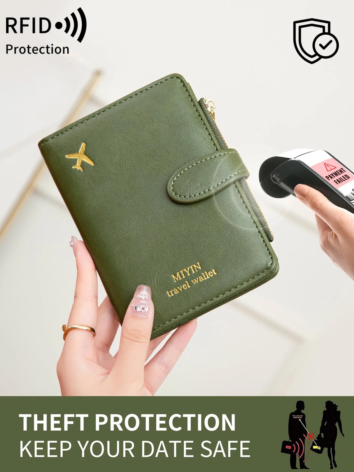 RFID Passport Holder - PU Leather