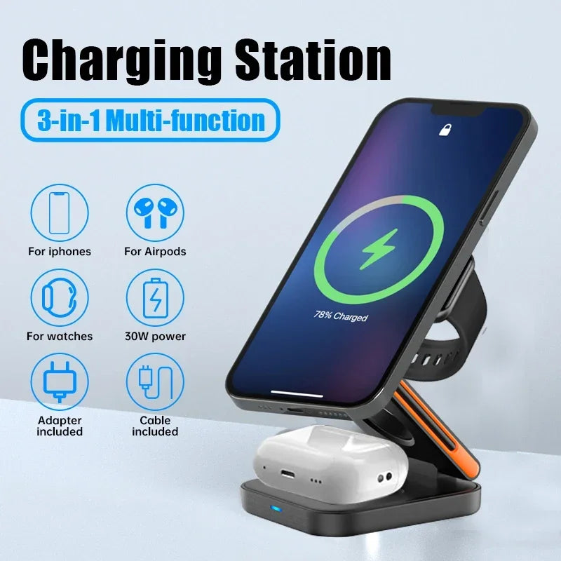 MagSafe 3-in-1 Charging Stand - Foldable