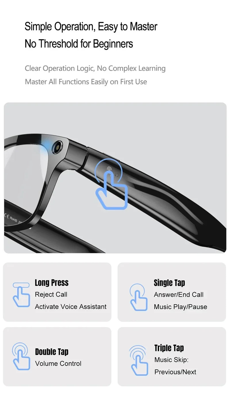 AI Camera Smart Glasses