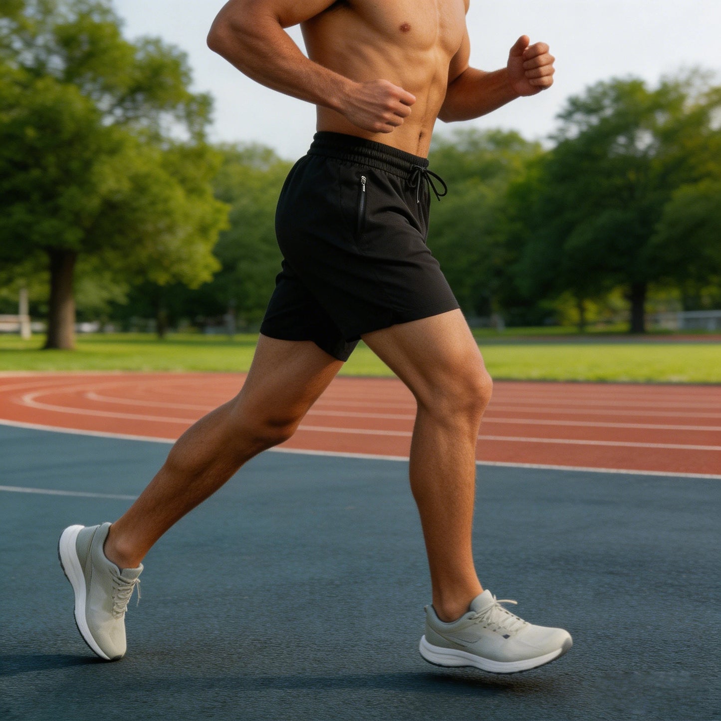 Zip-Pocket Running Shorts
