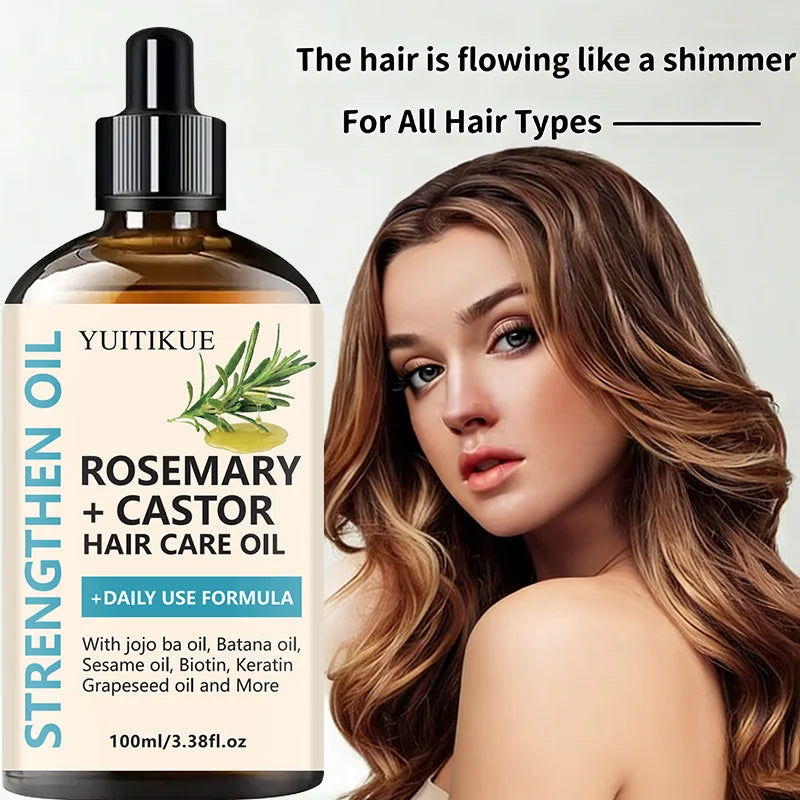 Rosemary + Castor Strengthening Hair Oil