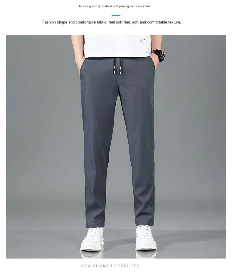 Ice-Silk Tailored Trousers