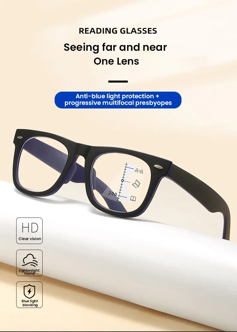 Progressive Reading Glasses - HD Lens