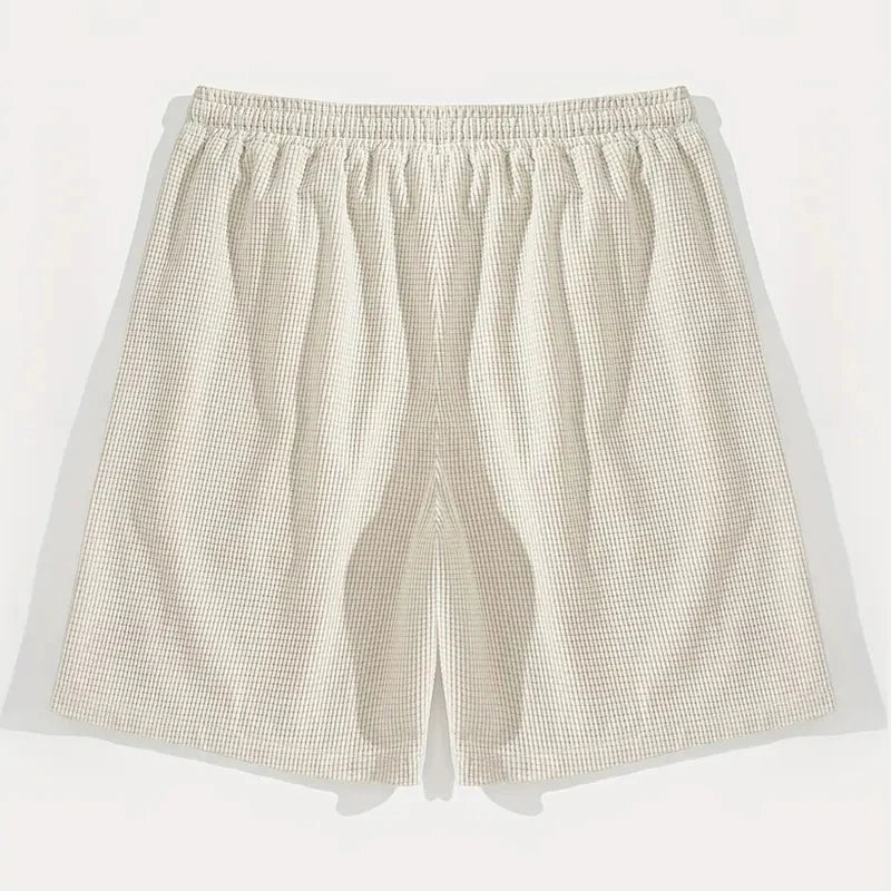 Textured Casual Shorts
