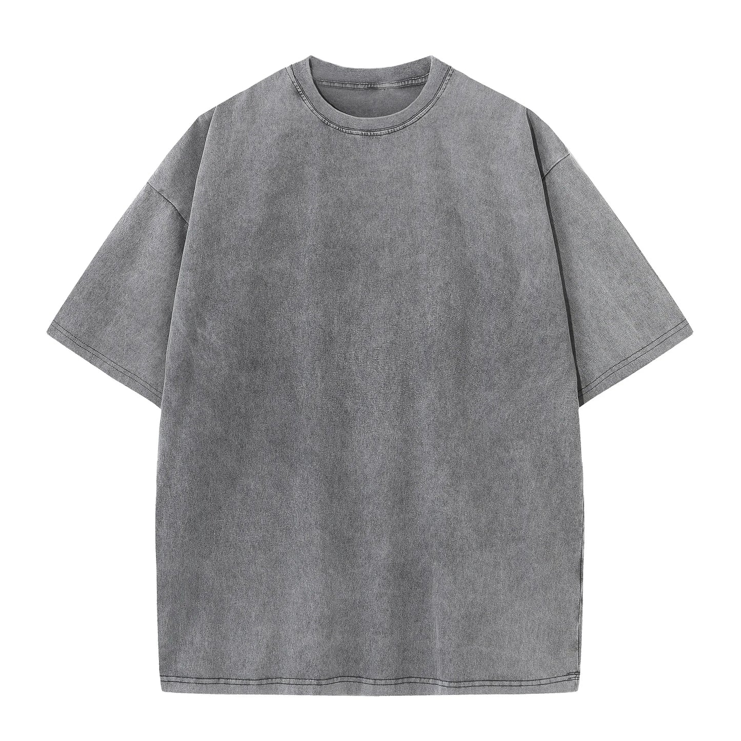 Distressed Drop-Shoulder Tee