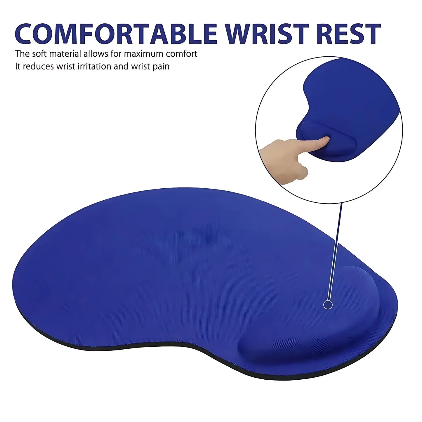 Ergonomic Wrist-Rest Mouse Pad