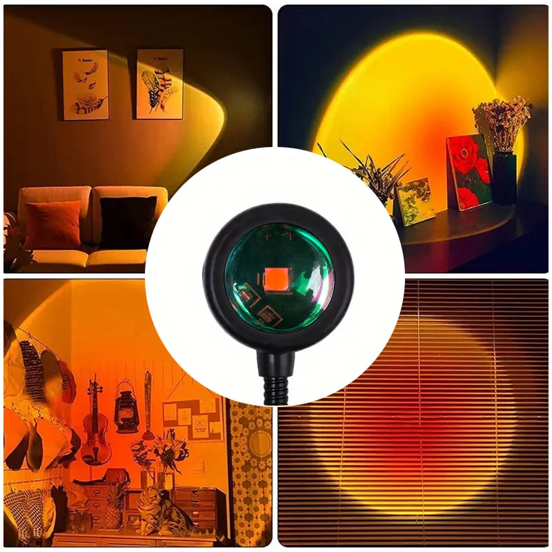 Sunset Projection Lamp - USB Multi-Angle