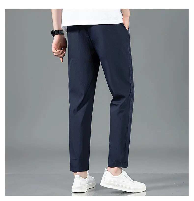 Ice-Silk Tailored Trousers