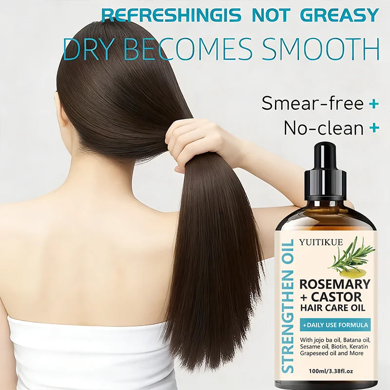 Rosemary + Castor Strengthening Hair Oil
