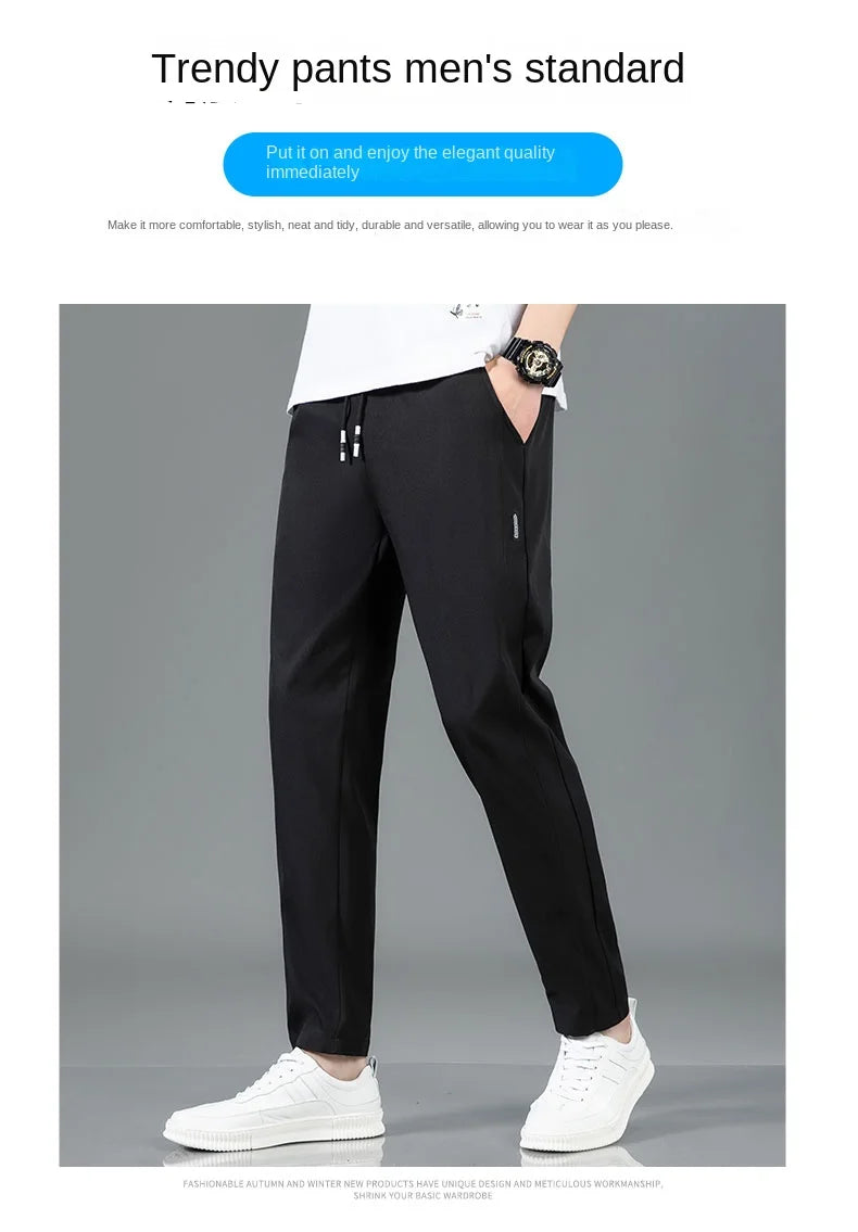 Ice-Silk Tailored Trousers