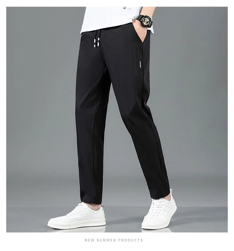 Ice-Silk Tailored Trousers