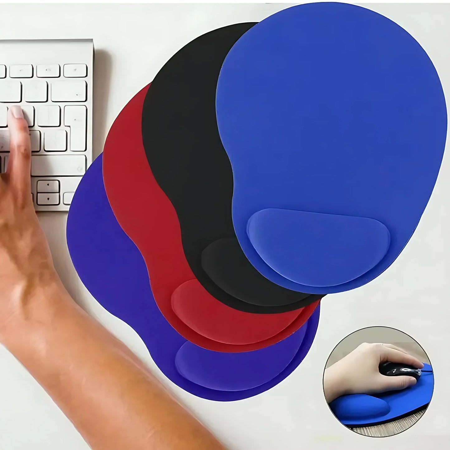 Ergonomic Wrist-Rest Mouse Pad