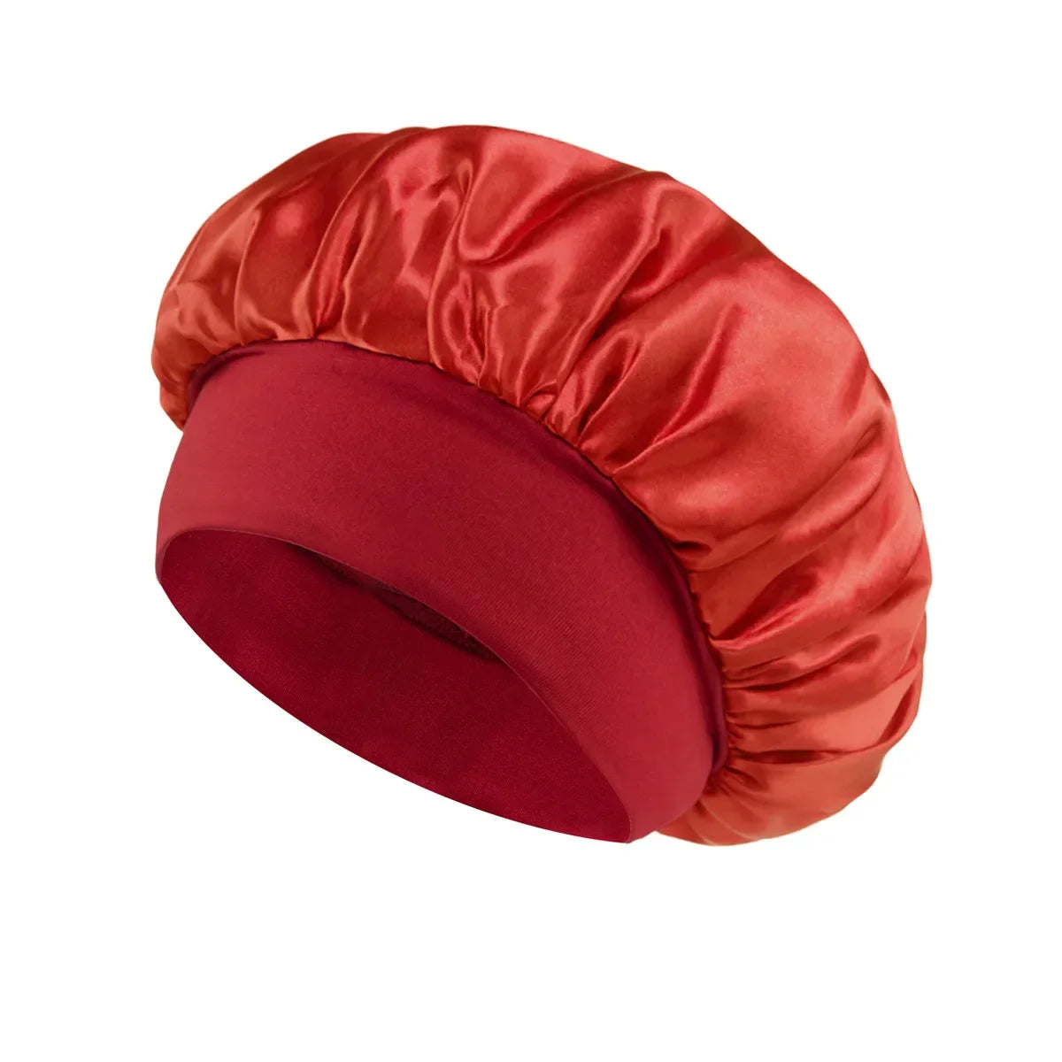 Red Satin Sleep Bonnet