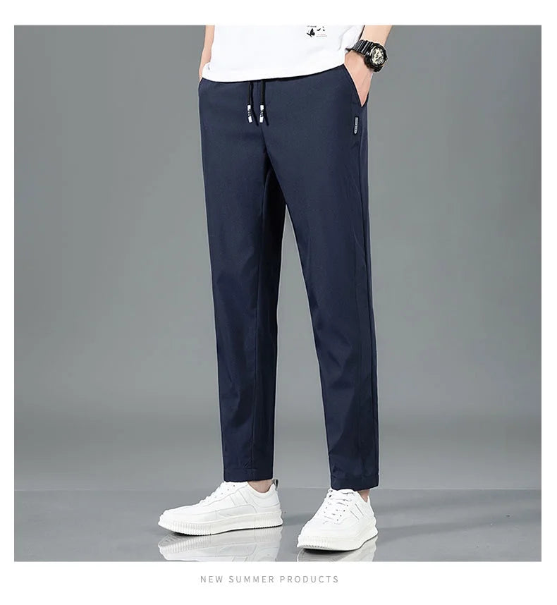 Ice-Silk Tailored Trousers