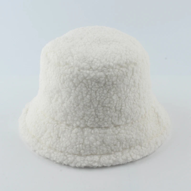 Lamb Wool Bucket Hat - Winter