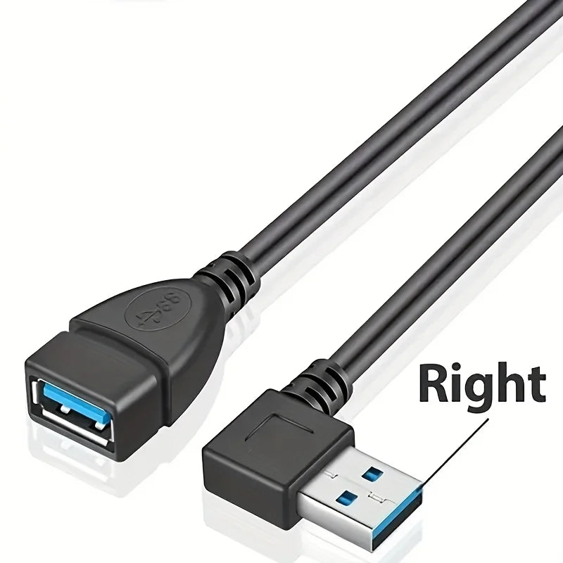USB 3.0 Right-Angle Extension Cable