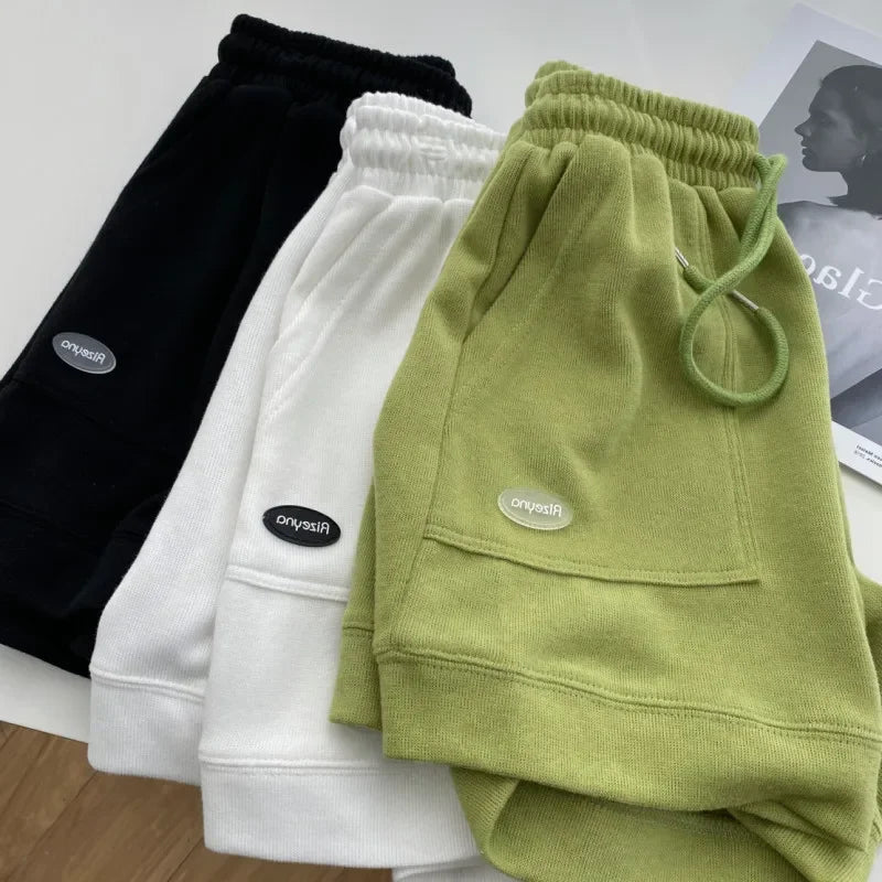 Wide-Leg Drawstring Lounge Pants