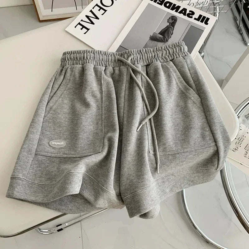 Wide-Leg Drawstring Lounge Pants