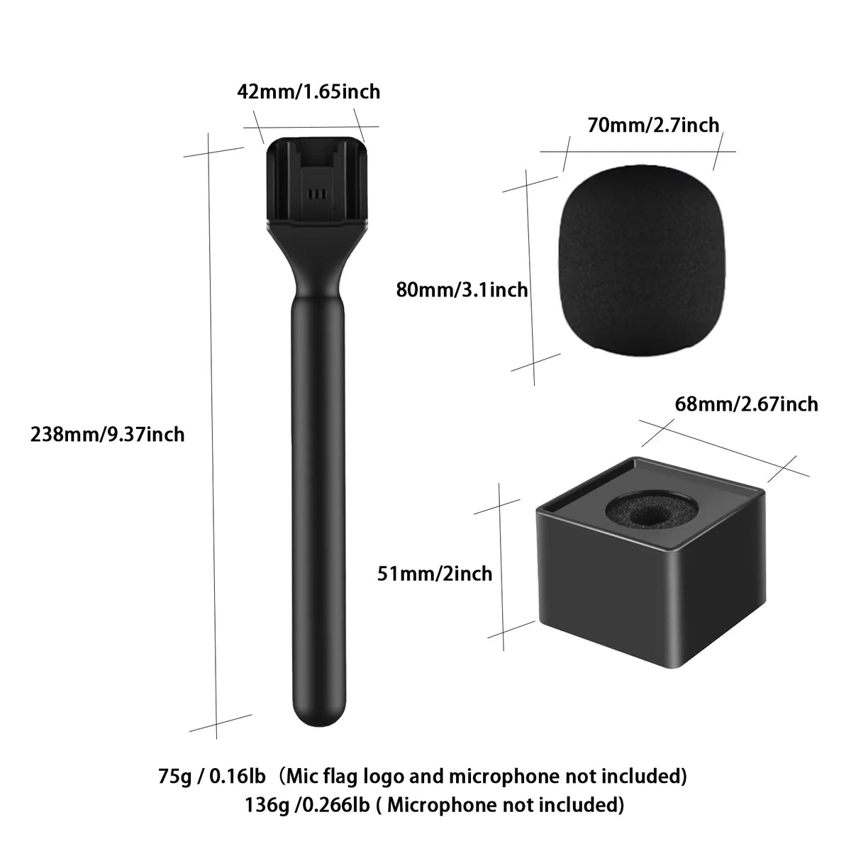 Lavalier Mic Handheld Adapter