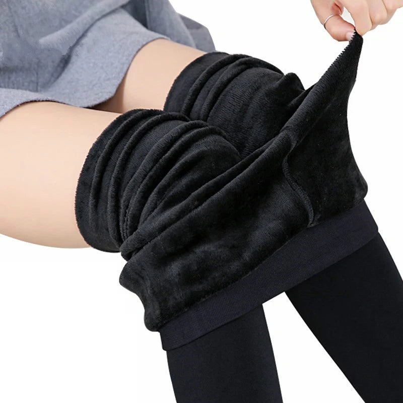 Winter Velvet Leggings - High Waist