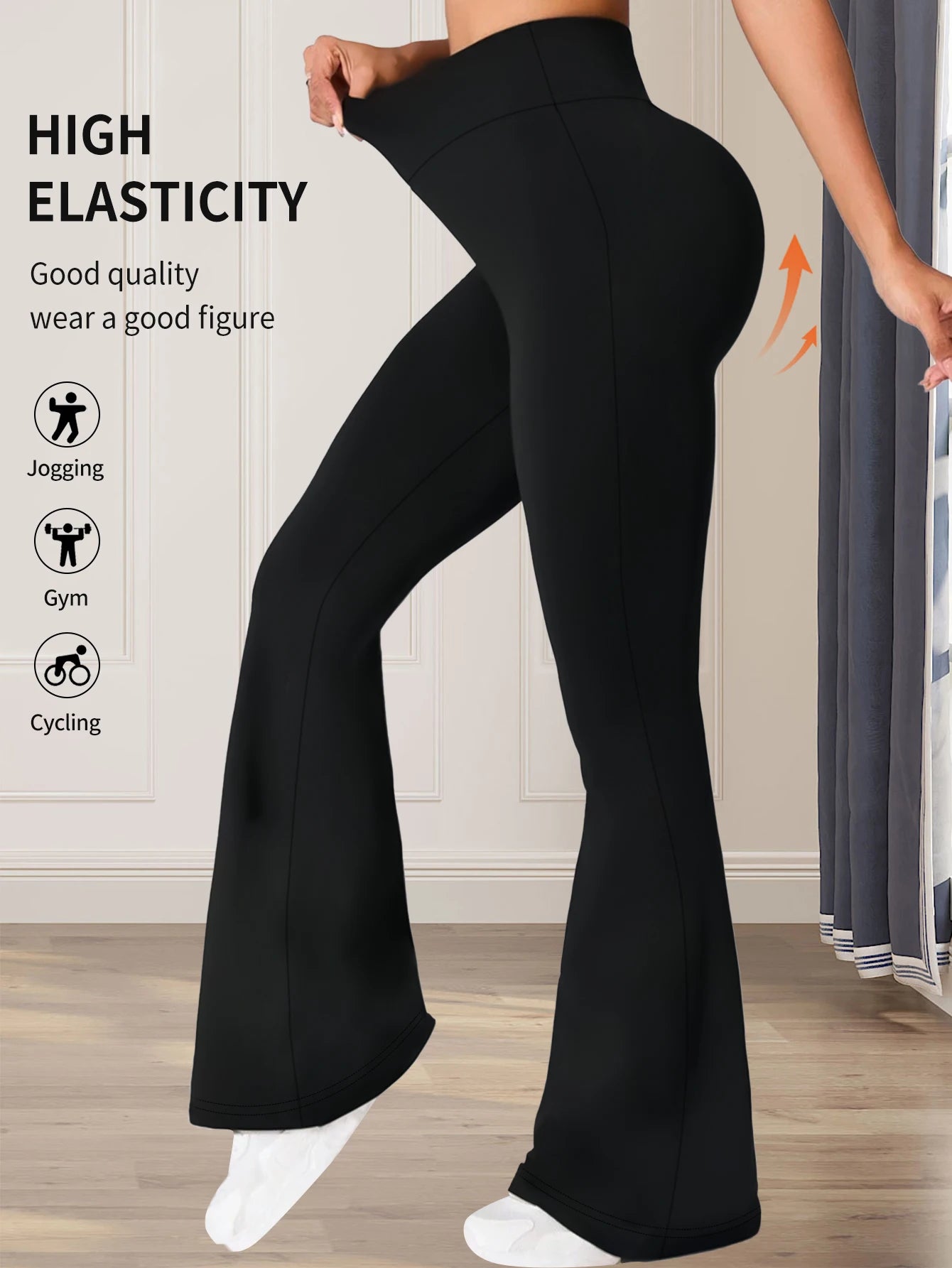 High-Waist Flared Pants