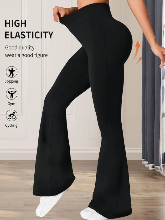 High-Waist Flared Pants