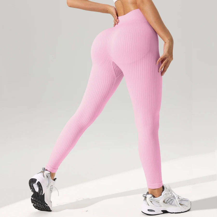 Tummy-Control Seamless Yoga Leggings