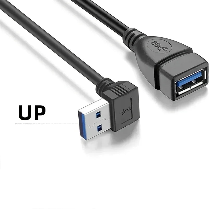 USB 3.0 Right-Angle Extension Cable