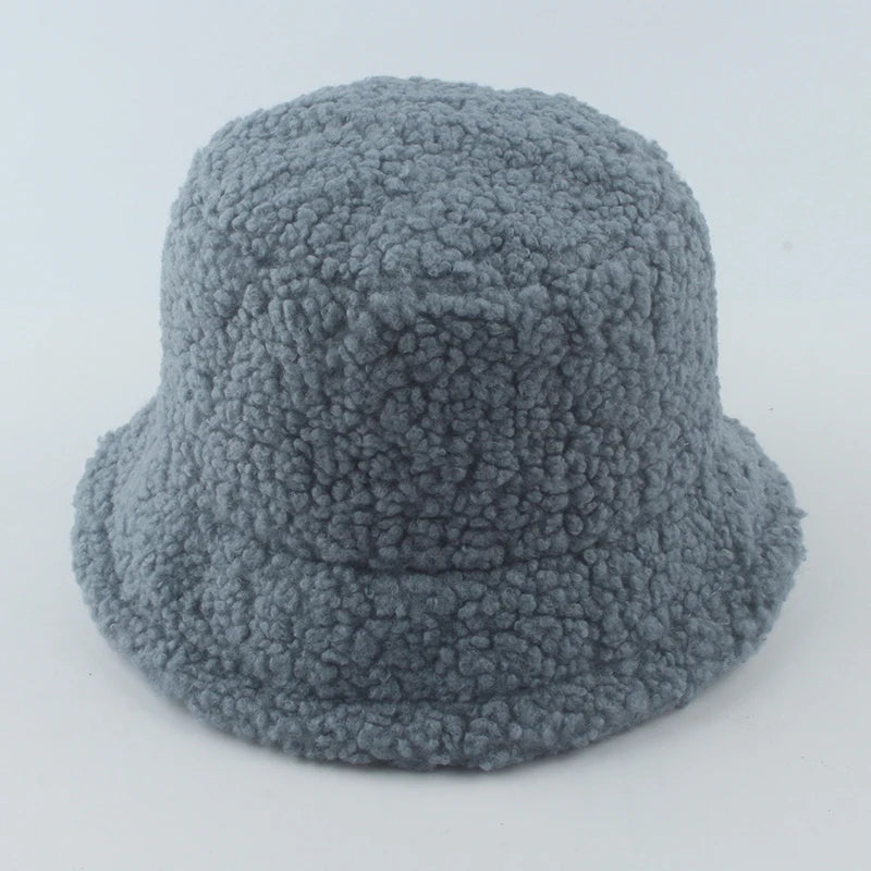 Lamb Wool Bucket Hat - Winter
