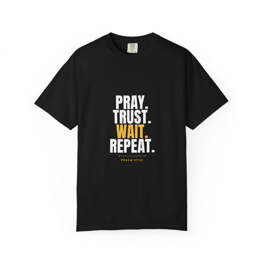 Pray Trust Wait Repeat black